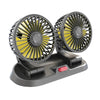 360° Adjustable Dual Head Car Cooling Fan  5V,12V,24V USB