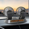 360° Adjustable Dual Head Car Cooling Fan  5V,12V,24V USB