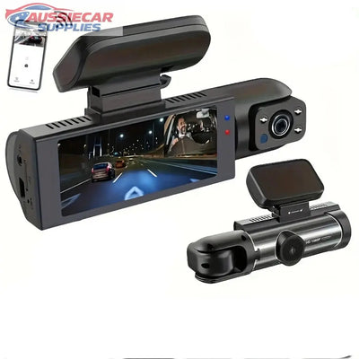 1080P WiFi Dual Dash Cam Front and Inside Car Camera AussieCarSupplies