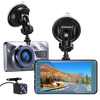 1080P Dual Dash Cam - Front and Rear Car DVR with Night Vision