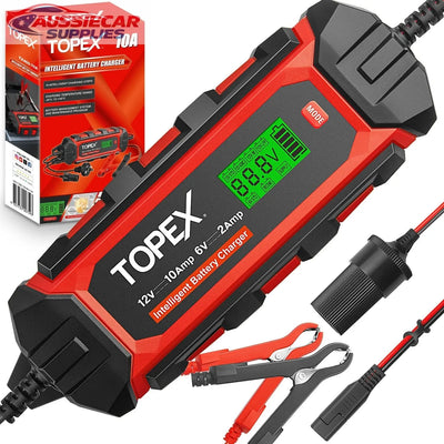 10A Smart Car Battery Charger 6V 12V Automatic Battery Maintainer Trickle Charger