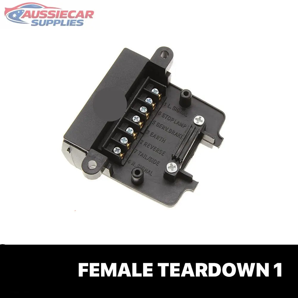 Saussie Socket Plug Electrical connector component with 'SuperTrailer' branding on a white ...