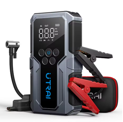 1500A Portable Car Jump Starter with 150PSI Air Pump & Power Bank – Emergency Battery Booster