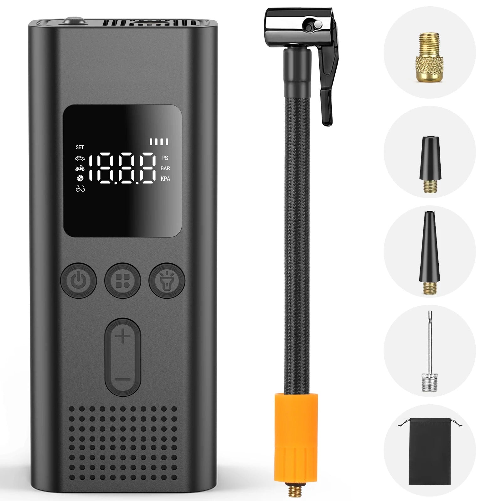 150PSI Wireless Portable Tire Inflator Electric Air Pump for Car Bicycle Motorcycle