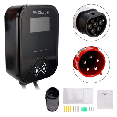 22kW EV Charger Wallbox Type 2 32A 3 Phase Smart Charging Station with App Control & 7m Cable for Tesla, BYD, MG, Hyundai & Kia AussieCarSupplies