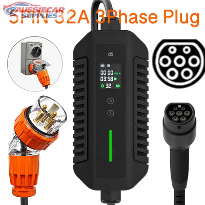 22kW EV Charger – 3-Phase Type 2 (32A) AussieCarSupplies