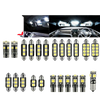 23x 12V LED Festoon Interior White Light Bulb 5050 5SMD for Car Auto Dome Globe