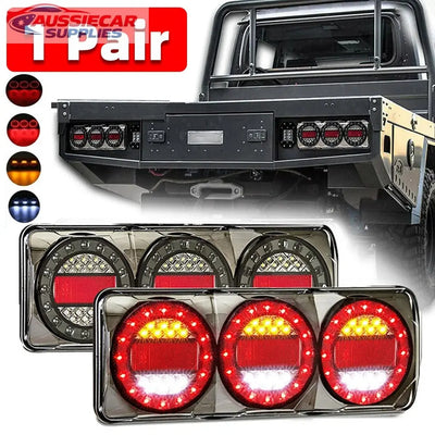 2x 90 LED Tail Lights Stop Tail Indicator Reverse Lamps for Truck UTE Trailer 12V