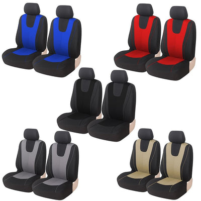 2x Universal Car Seat Covers Front – Breathable Polyester Seat Protector Set for Cars, SUVs & Utes AussieCarSupplies