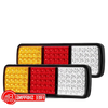 2 x 75 LED Tail Lights - Stop Reverse Indicator - 12V for Ute Trailer Caravan Truck Boat