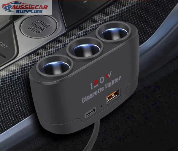 12v 120w cigarette lighter Car Splitter PD QC3.0 Dual USB... From Topshenzhen, Rs.404.2 Output voltage 12V 120W Cigarette Lighter Power