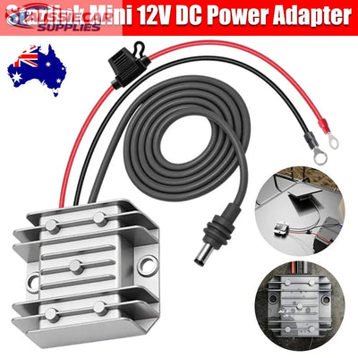 Starlink Mini 12V DC Power Adapter with cables and connectors on a white background