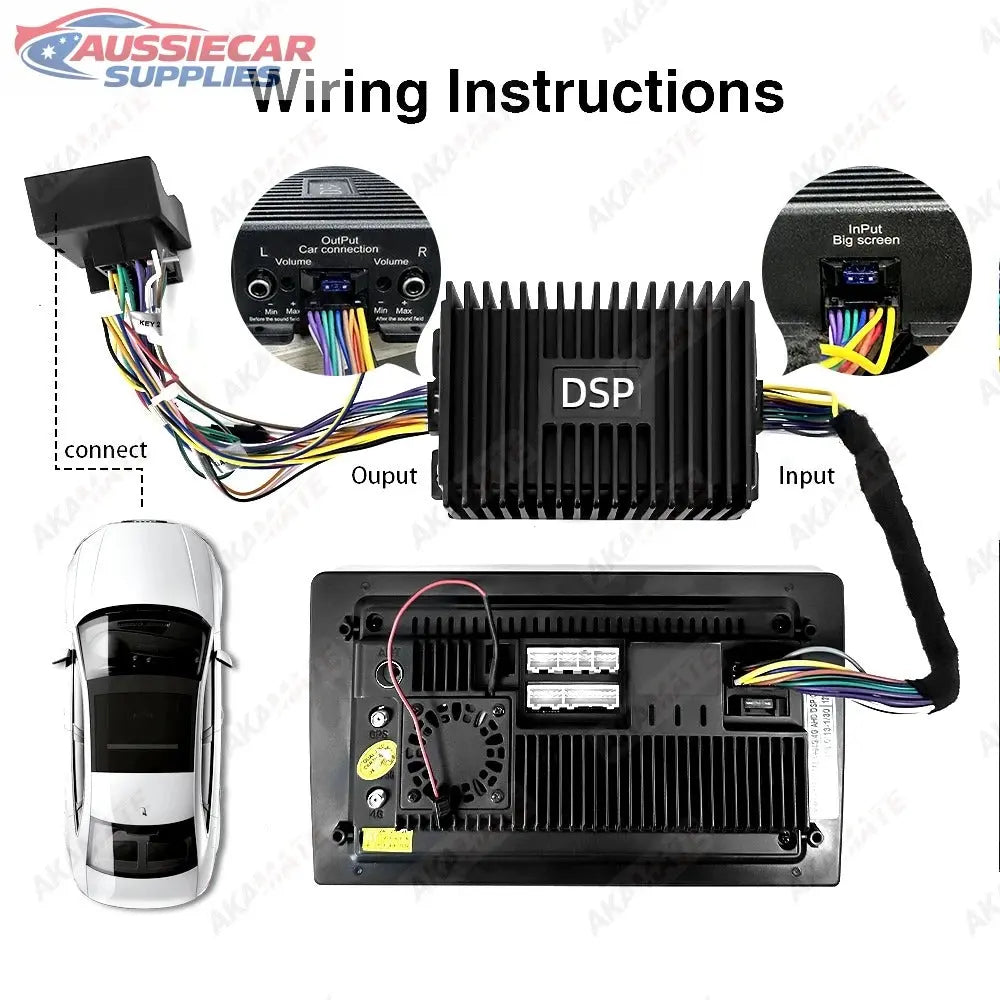 4-Channel Car Audio DSP Amplifier Sound Enhancement Processor ...