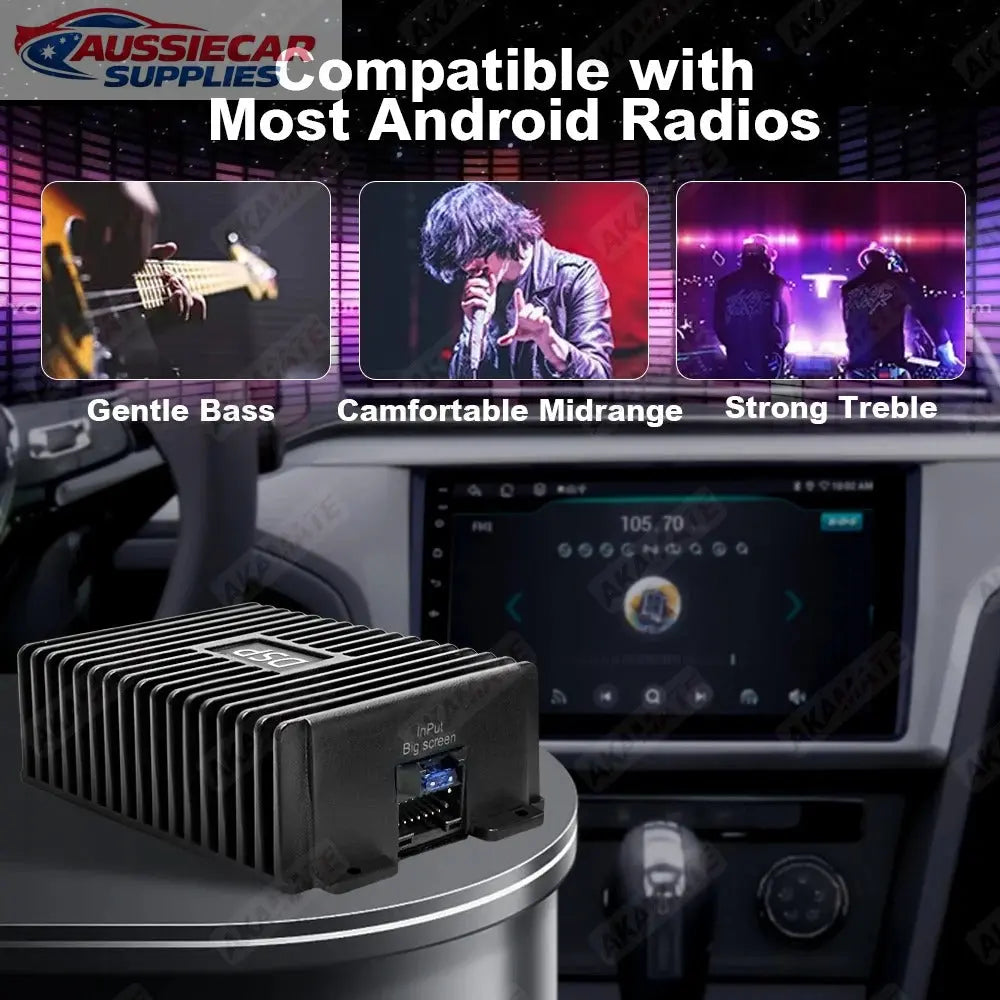 4-Channel DSP Car Audio Amplifier for Android Radio AussieCarSupplies