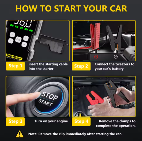 150PSI Car Jump Starter with 7000A Peak, Air Pump & Power Bank