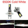 2Pcs Super Bright H4 H7 LED Headlight Bulbs 80W  12000LM Car Motorcycle Fog Lamps 12V 24V