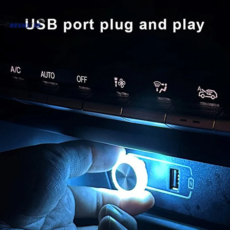 Portable USB LED Ambient Light  Mini Decorative Atmosphere Lamp for Car & Computer