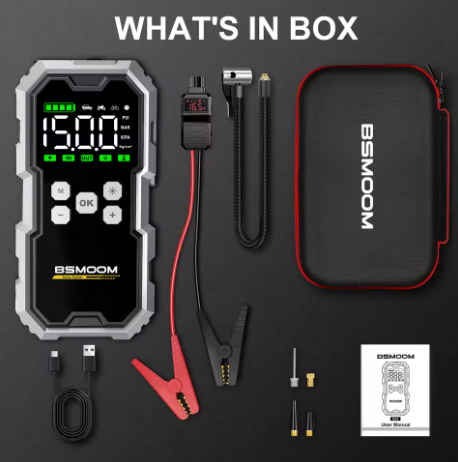 150PSI Car Jump Starter with 7000A Peak, Air Pump & Power Bank