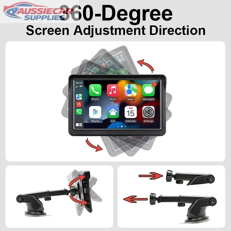 7 Inch Universal Car Radio Wireless CarPlay Android Auto Screen ...