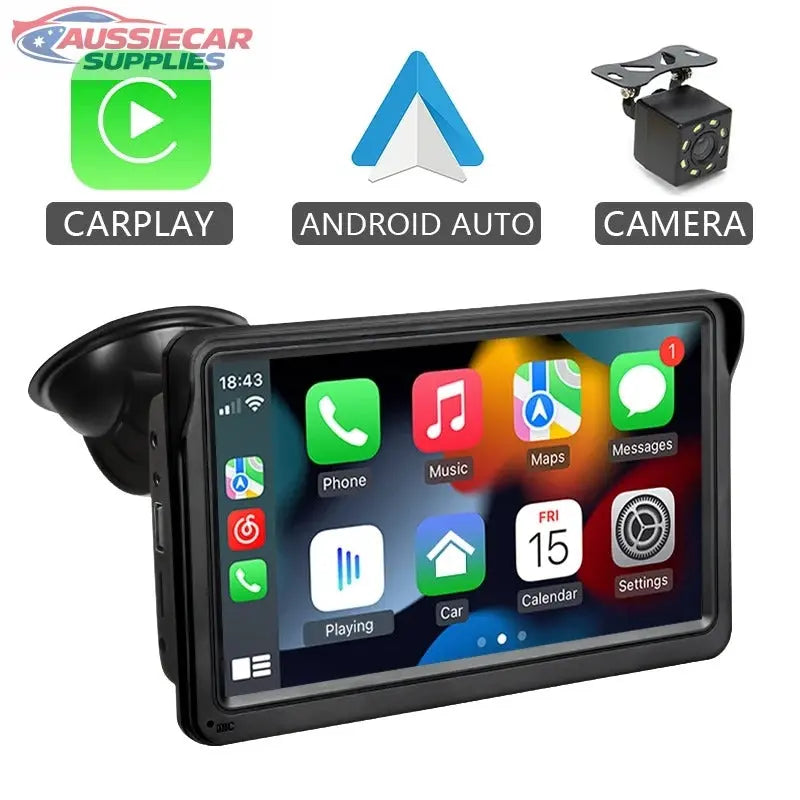 7 Inch Universal Car Radio Wireless CarPlay Android Auto Screen ...