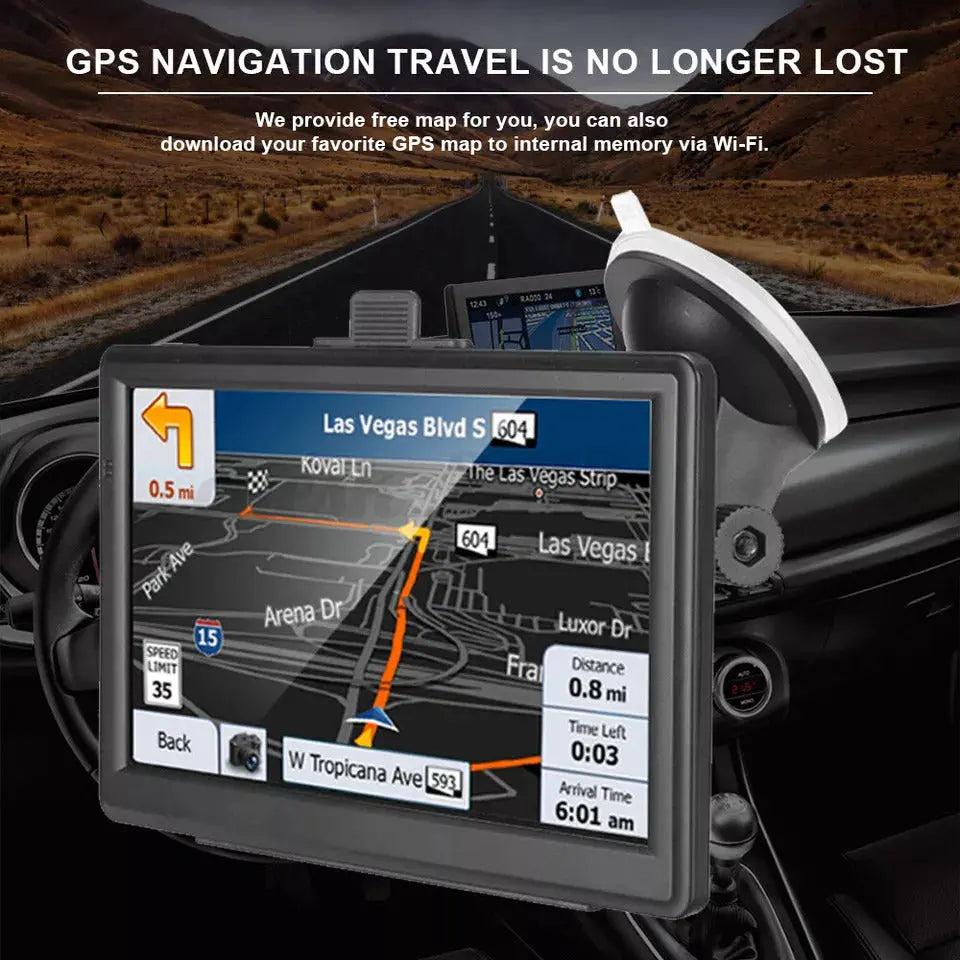 7 Inch Portable GPS Navigation for Trucks and Cars with Lifetime Free ...
