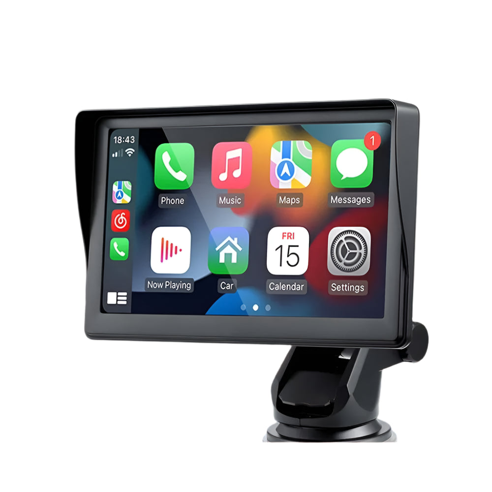7” Universal Car Radio with Wireless CarPlay & Android Auto – Touchscreen Video Player for BMW, VW, KIA