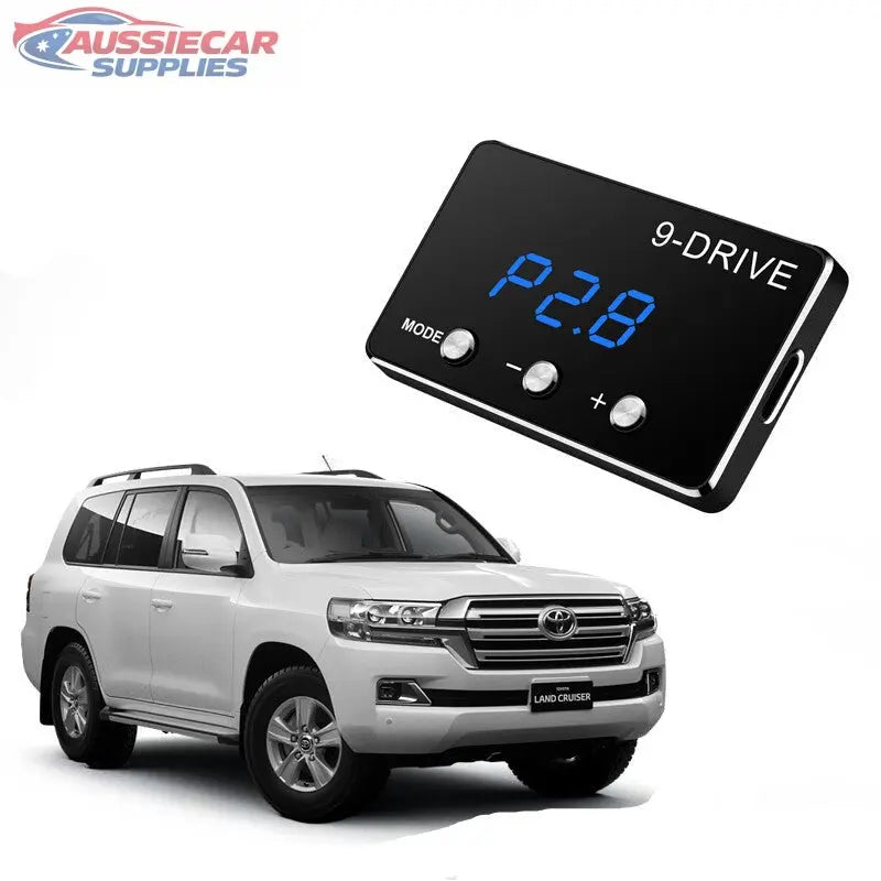 9-Drive system display with Toyota Land Cruiser on a white background ...
