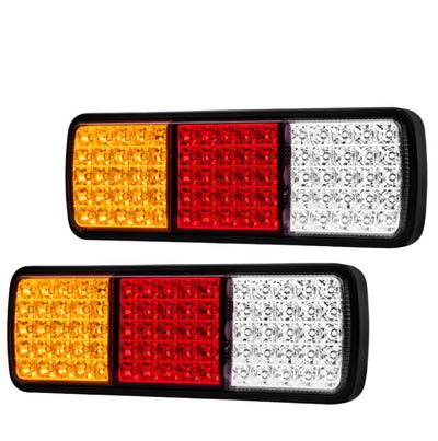 AutoGlide 2 x 75 LED Tail Lights – Stop, Reverse, Indicator Lights for Ute, Trailer, Caravan, Truck & Boat (12V)