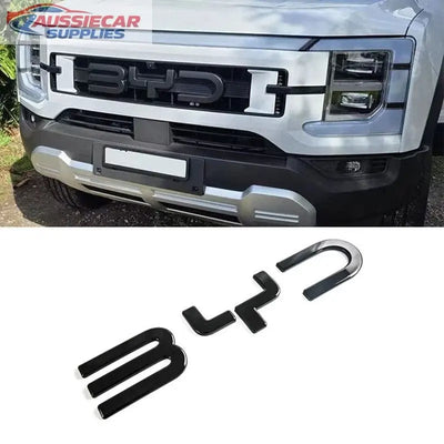 BYD Shark 2024-2026 Glossy Black Front Grille Logo Emblem Cover Trim – 3PCS ABS AussieCarSupplies