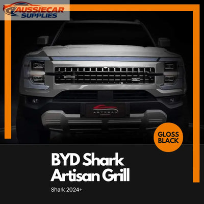 BYD Shark Artisan Style Grille Gloss Black Replacement Grill (2024+) | OEM Upgrade Front Grille
