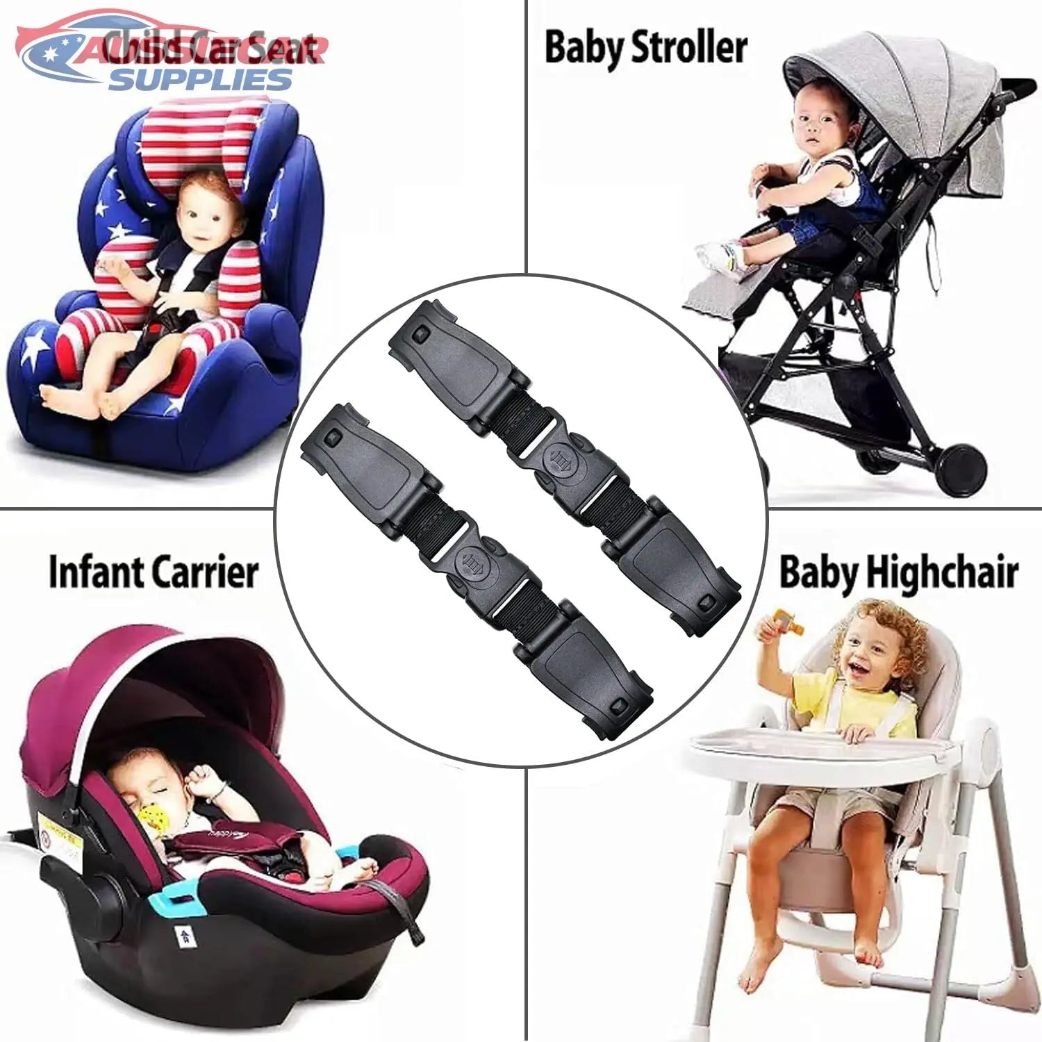 car seat strap for stroller Baby Car Seat Strap Clip