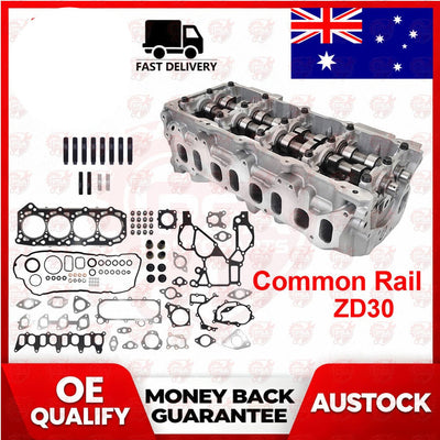 CYLINDER HEAD & GASKET ZD30 CRD FOR NISSAN NAVARA D22 PATROL Y61 GU 3.0L DIESEL AussieCarSupplies