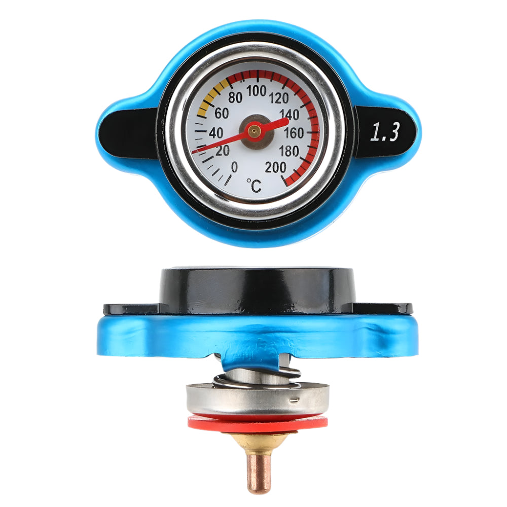 Car Radiator Cap with Temperature Gauge and Pressure Sensor 0.9 1.1 1.3 Bar Options