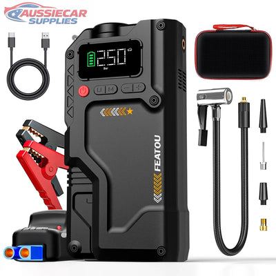 Featou 8000A Car Jump Starter Power Bank with Air Compressor (150PSI)
