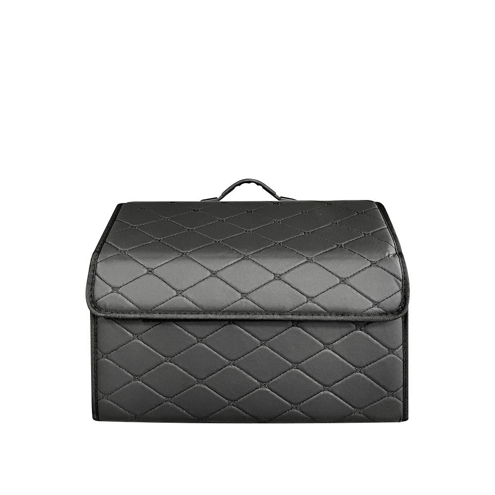Foldable PU Leather Car Trunk Storage Box Organizer Portable Multiuse Storage Bag