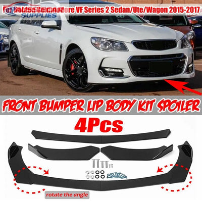 Gloss Black Front Bumper Lip Splitter Spoiler for Holden Commodore VF Series AussieCarSupplies