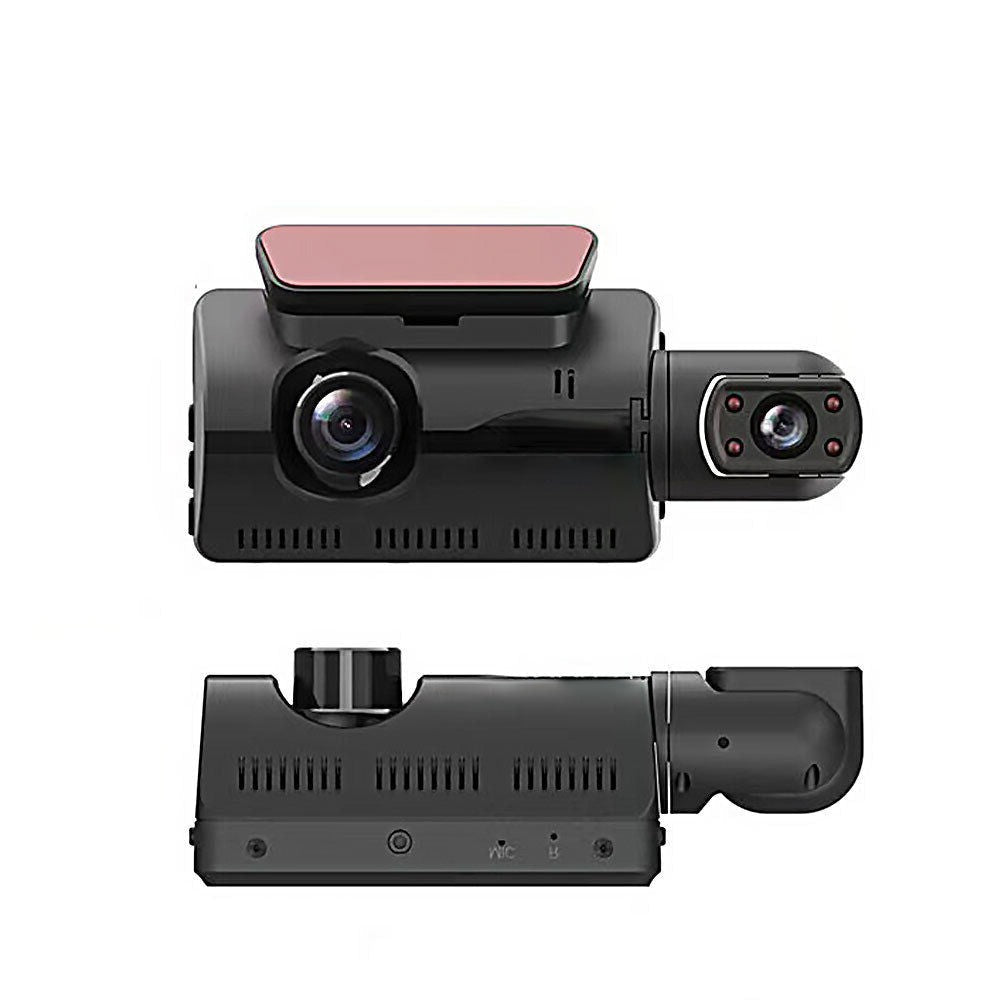 HD 1080P Dual Lens Dash Cam - 3 Front and Rear Car DVR with G-Sensor