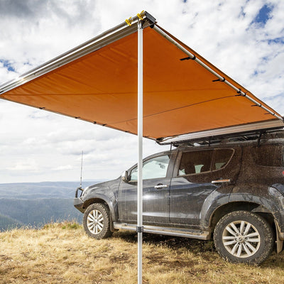 Kings 2 x 2.5m Car Side Awning with Sand Bags | 4WD Outdoor Shade Shelter AussieCarSupplies