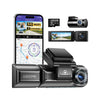 M550 Pro 4K+1080P Dual Dash Cam with GPS, IR Night Vision & 24H Parking – 5.8GHz WiFi Car DVR