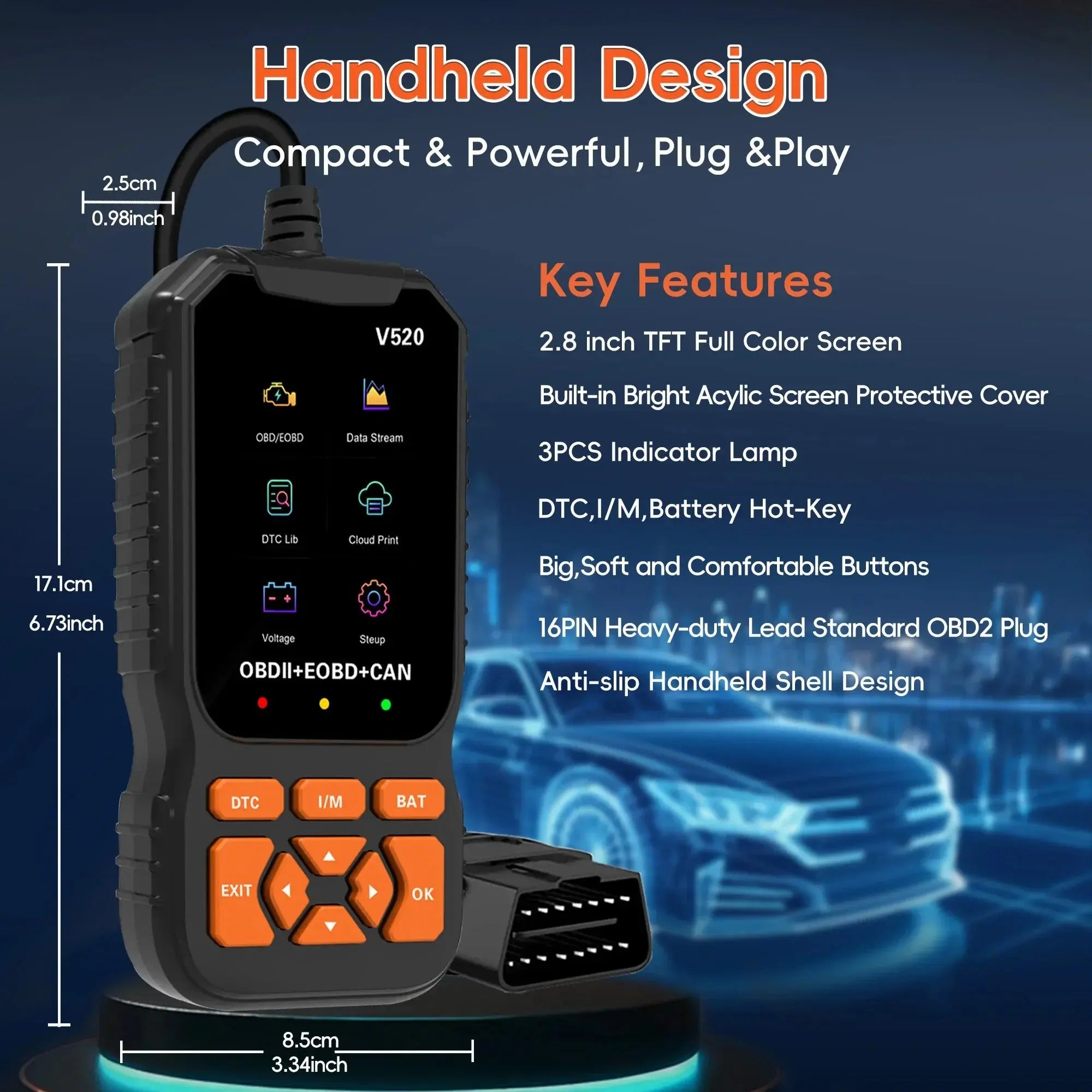 Obd3 Professional OBDII Automotive Diagnostic Scanner AussieCarSupplies