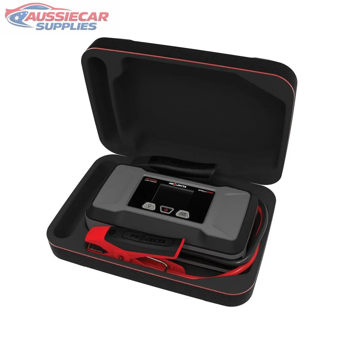Projecta IS1400 12V 1400A jump starter. Reliable, portable starting power for cars, 4WDs & light diesel vehicles. Safe & workshop ready.