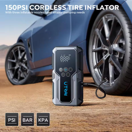 1500A Portable Car Jump Starter Air Pump