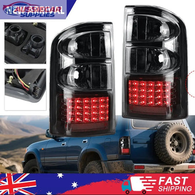 Smoked LED Tail Lights for Nissan Patrol GU Y61 (1997–2004) – Pair Rear Lamps
