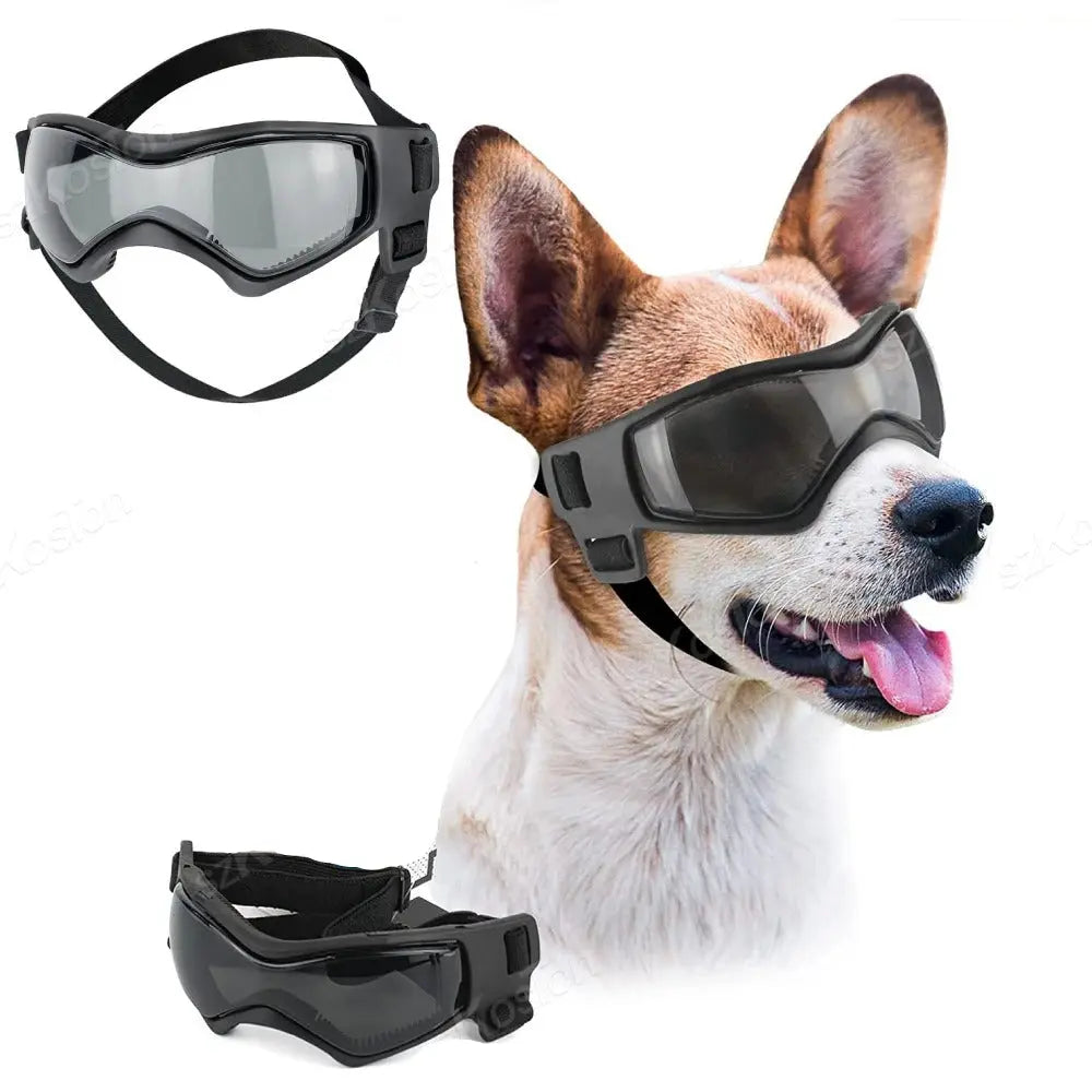 UV Protection Dog Sunglasses Adjustable Pet Goggles for Small and – Aussie Car Supplies