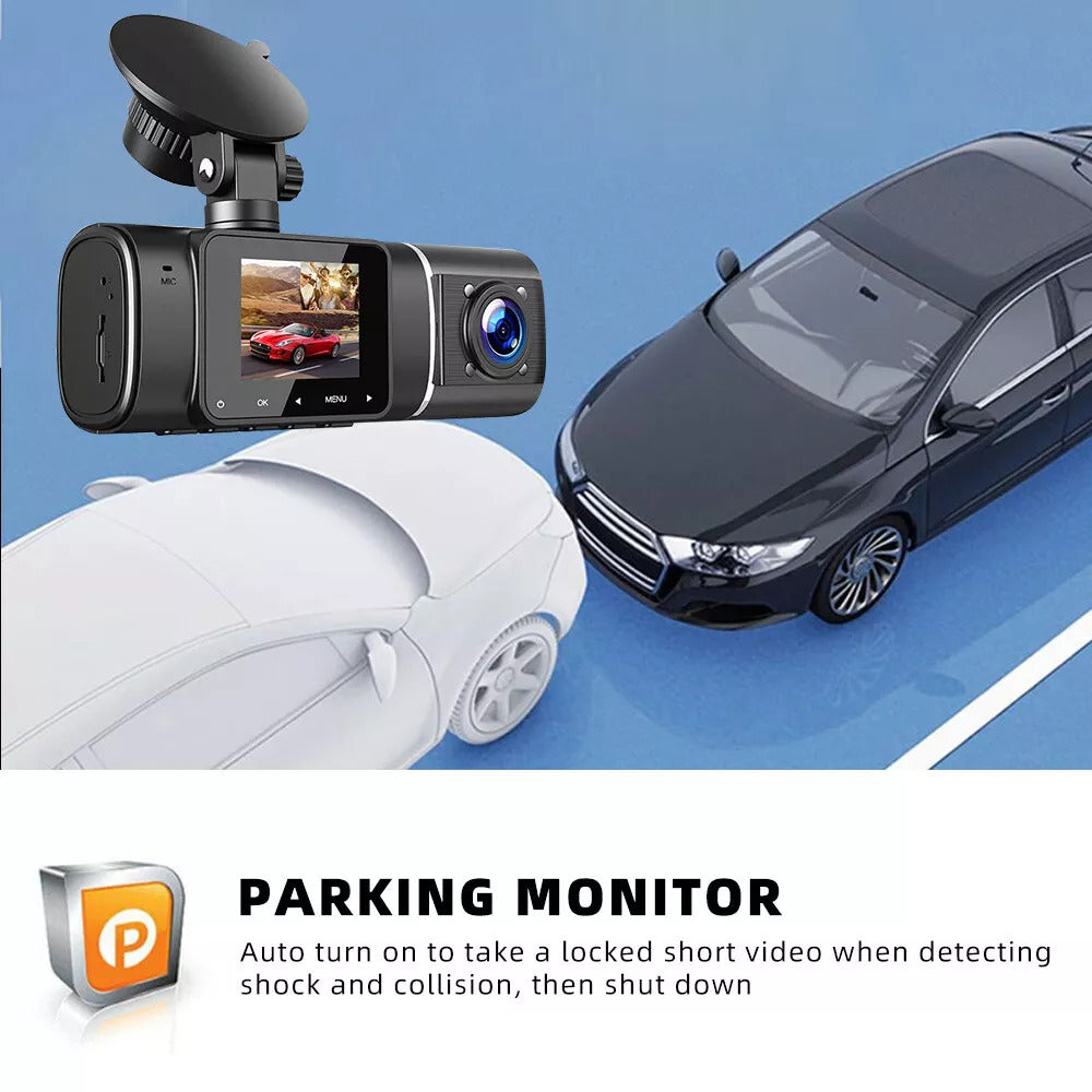 Uber Dual Dash Cam FHD 1080P Front & Cabin Camera with Night Vision