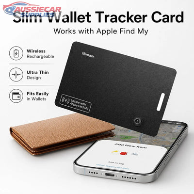 Ultra Slim Wallet Tracker Card 1.8mm – Apple Find My Compatible Bluetooth GPS Wallet Finder (Wireless Charging)