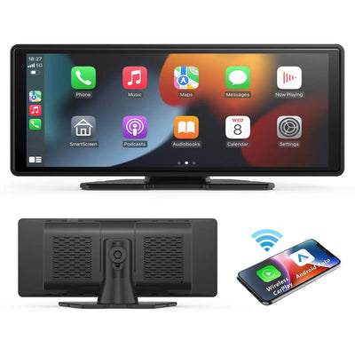 Universal Wireless CarPlay Screen with Android Auto and Touchscreen Car Display