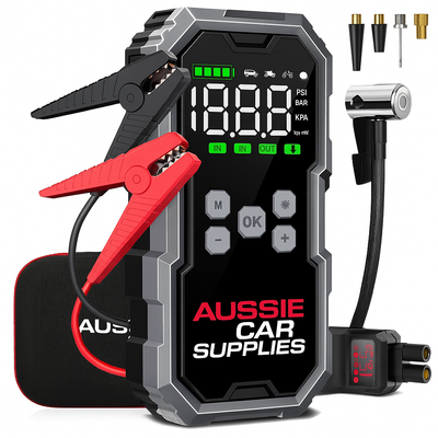 150PSI Car Jump Starter with 7000A Peak, Air Pump & Power Bank