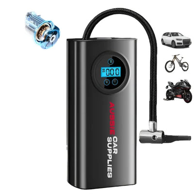 8000mAh Cordless Electric Car Tire Inflator with LCD Display 12V Portable Air Compressor Pump