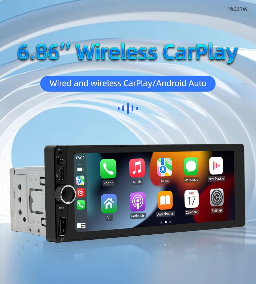 Car Radio CarPlay Video Player Radio with Wireless & TouchScreen